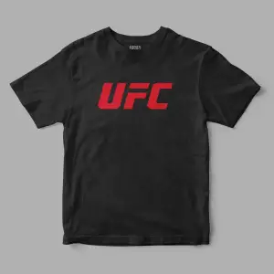 UFC Logo Baskılı Tişört