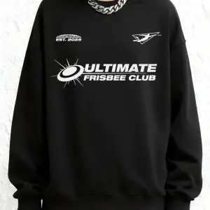 Ultimate Frisbee Club Baskılı Sweatshirtler Kadınlar İçin Kışlık Bol Kapüşonlu Polar Sıcak Jo