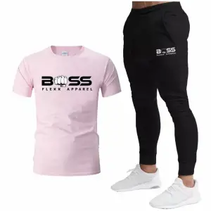 Ultra Hafif Bambu Yeni Kreasyon Dijital Baskılı Kısa Kollu Yazlık Erkek Eşofman Takımı