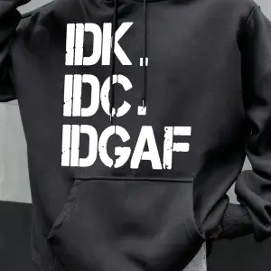 Umurumda Değil Komik Baskılı Kapüşonlu Üstler Erkek Günlük Giyim Moda Y2K Hoody Sonbahar Pola