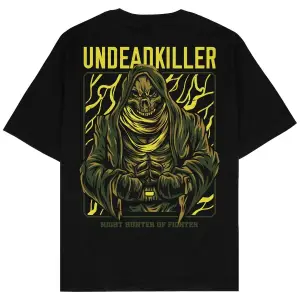 Undead Killer Siyah Oversize Unisex T-shirt