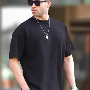 Unique----Erkek Oversize Penye Rahat Yazlık Kısa Kollu