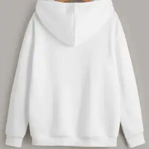 Unique----Unisex Beyaz Los Angeles Baskılı Kapüşonlu Oversize Sweatshirt