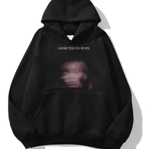 Unisex Addicted To Hope Sweatshirt Hoodie Siyah
