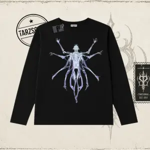 Unisex Alien Biskilet Yaka  Long Sleeve Beyaz
