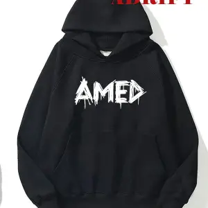 Unisex Amed Sweatshirt Hoodie Kapşonlu Beyaz