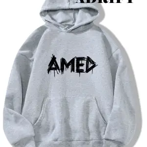 Unisex Amed Sweatshirt Hoodie Kapşonlu Beyaz