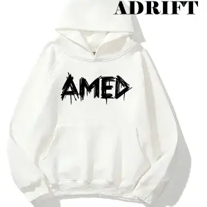 Unisex Amed Sweatshirt Hoodie Kapşonlu Beyaz