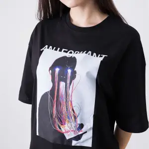 Unisex Aniformant Siyah Tshirt