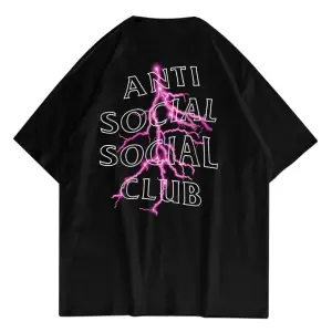 Unisex Anti Social Club Siyah Tshirt