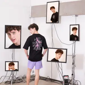 Unisex Anti Social Club Siyah Tshirt