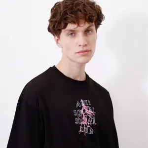 Unisex Anti Social Club Siyah Tshirt