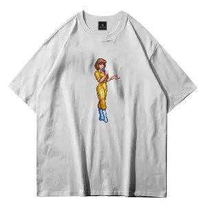 Unisex April Oneil Ninja Turtles Beyaz Tshirt