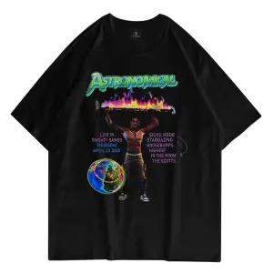 Unisex Astronomical 2020 Siyah Tshirt