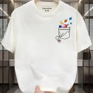 UNİSEX Astronot Minimalis Baskı T-shirt