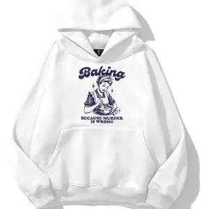 Unisex Baking Sweatshirt Beyaz