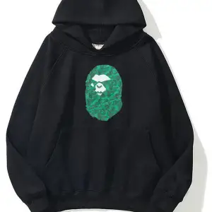 unisex Bape Baskılı oversize sweatshirt gri