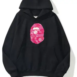 unisex Bape Baskılı oversize sweatshirt gri
