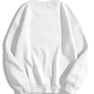 Unisex Basic Bisiklet Yaka Sweatshirt Trndz1418 Beyaz