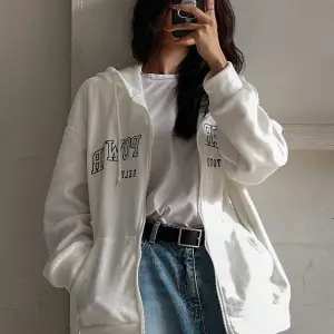 Ünisex Basic Slim Fit Kapüşonlu Fermuarlı Cepli Sweatshirt Bej Bej