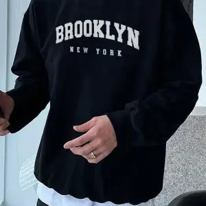 Unisex Baskılı Oversize Kapşonlu Sweatshirt Siyah