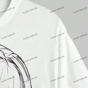 Unisex BAY  Anime Sevimli Anime Kız Baskı Casual Kadın Gevşek Kısa Kollu Tişört KOD-1308