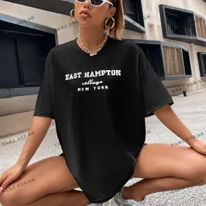 Unisex BAY  Damla Omuz Yazılı Nakışlı Üst KOD-1351