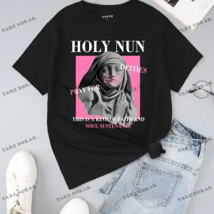 Unisex BAY  Damla Omuz Yazılı Nakışlı Üst KOD-1352