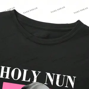 Unisex BAY  Damla Omuz Yazılı Nakışlı Üst KOD-1352