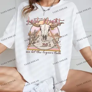 Unisex BAY  El Ve Kalp Baskılı Düşük Omuz Oversize Tişört KOD-1318