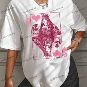 Unisex BAY  Goth Kadın Kafatası Desenli Damla Omuz T-shirt KOD-1366