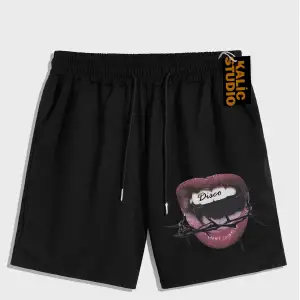 UNİSEX Bay Grillz Desenli Siyah Yazlık ŞORT