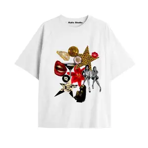 UNİSEX Bay Grillz Tee Desenli Beyaz Yazlık T-shirt