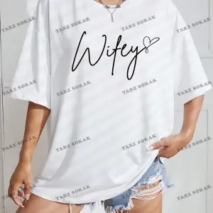 Unisex BAY  Harf Grafikli Düşük Omuzlu Tişört KOD-1337