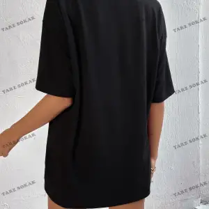 Unisex BAY  Harf Grafikli Düşük Omuzlu Tişört KOD-1385