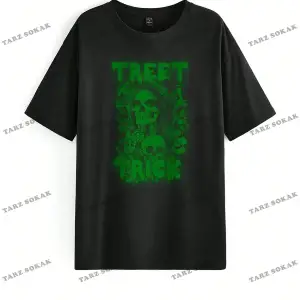 Unisex BAY  İngilizce Harfler Baskılı Kapalı Omuz Tişört KOD-1398