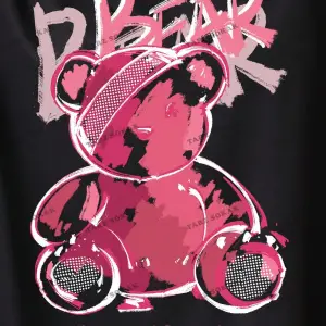 Unisex BAY  Kadın Çizgi Film Karakteri ve Harf Baskılı Tişört KOD-1338