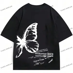 Unisex BAY  Kadın Karikatür Tavşan Baskılı Bol Kesim Tişört KOD-1357