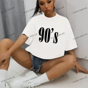 Unisex BAY  Kadın Yazılı Baskılı Yuvarlak Yaka Tişört KOD-1394