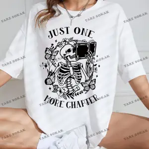 Unisex BAY  Kafatası ve Slogan Grafikli Düşük Omuzlu Tişört KOD-1332