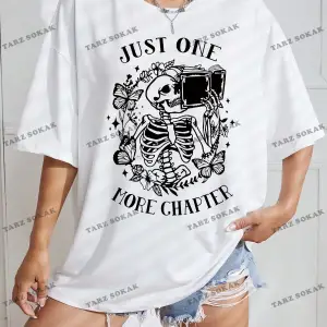 Unisex BAY  Kafatası ve Slogan Grafikli Düşük Omuzlu Tişört KOD-1332