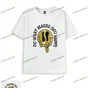 Unisex BAY  Kalp Desenli Düşük Omuz Tişört KOD-1362