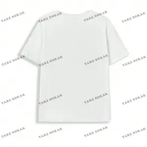 Unisex BAY  Kalp Desenli Düşük Omuz Tişört KOD-1362