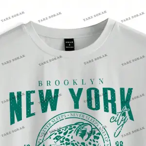 Unisex BAY  LOONEY TUNES X Karikatür Grafik Düşük Omuz Büyük Boy Tişört KOD-1320