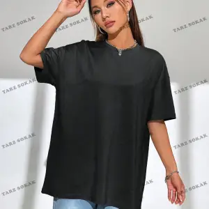 Unisex BAY  Mektup Baskılı Kapalı Omuz Tişört KOD-1353