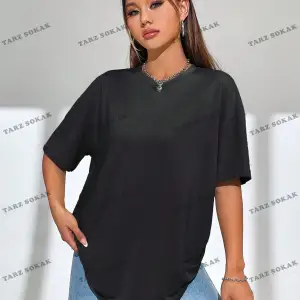 Unisex BAY  Mektup Baskılı Kapalı Omuz Tişört KOD-1353