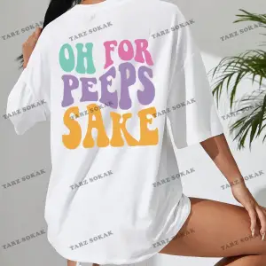 Unisex BAY  Qutie Sloganlı Grafik Düşük Omuz Tişört KOD-1371