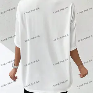 Unisex BAY  Yaz Beyaz Y2k Soyut Şekil Grafik Damla Omuz Tee Grafik Gömlek KOD-1360