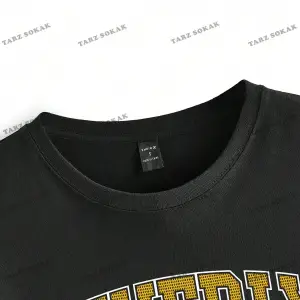 Unisex BAY  Yazılı Baskılı Düşük Omuzlu Tişört KOD-1387