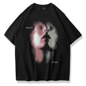 Unisex Beautiful Struggle Tshirt Siyah